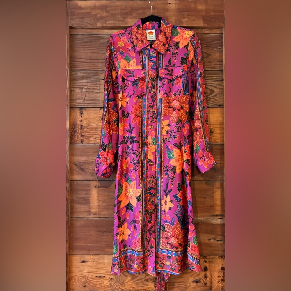FARM Rio midi dress. NWT. SIZE LARGE